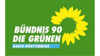 Logo der Partei Bündnis 90/Die Grünen Baden-Württemberg. 