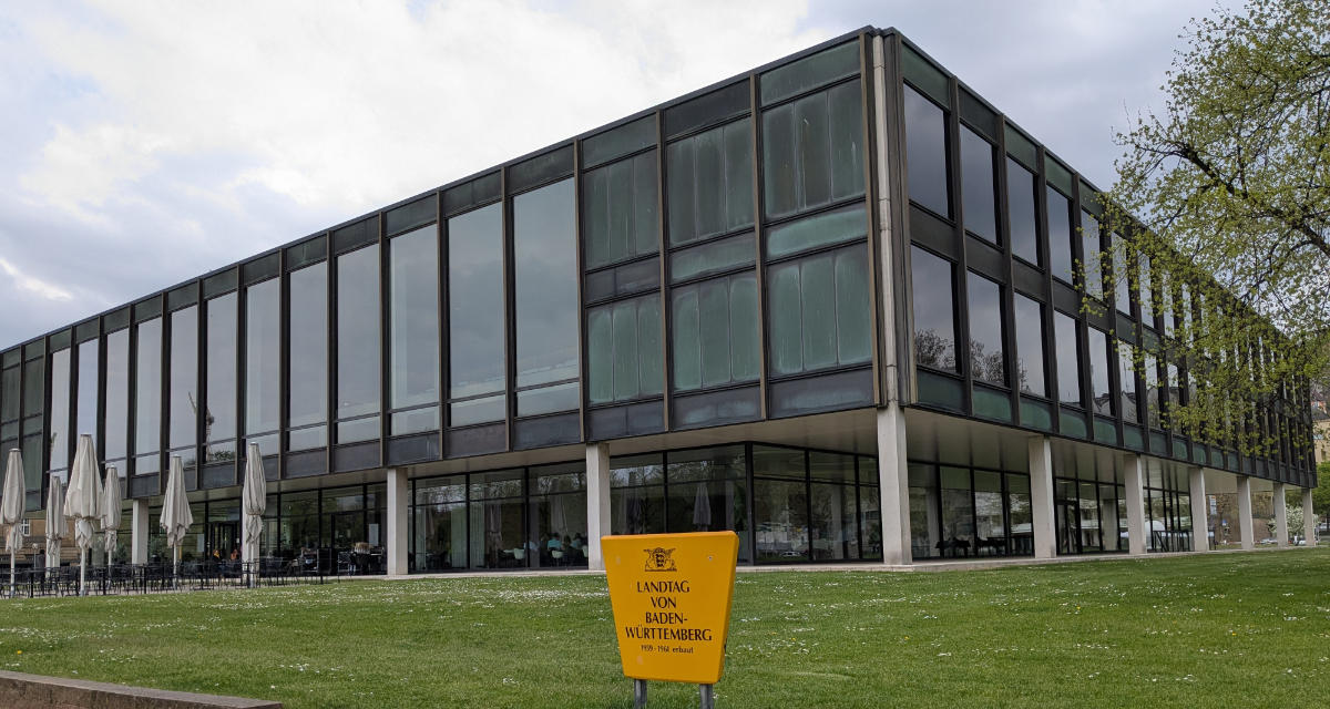 Das Landtagsgebäude in Stuttgart. 