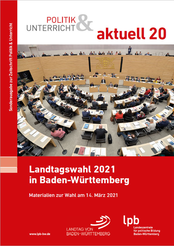 Titelbild der Zeitschrift Politik & Unterricht zur Landtagswahl 2021